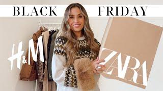 MY FAVE HAUL EVER! ZARA, H&M & ASTRID AND MIYU | Black Friday 2021 | Kate Hutchins