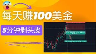 每天赚100美金的5分钟剥头皮策略—测试#剥头皮#倒卖策略#tradingview#交易系统#交易策略#ea量化软件