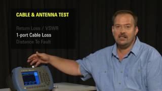 Cable and Antenna Test | N9344C, N9343C, N9343C Handheld Spectrum Analyzers | Keysight Technologies