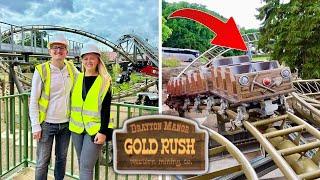 GOLD RUSH Construction Update & TESTING! Drayton Manor NEW Coaster!