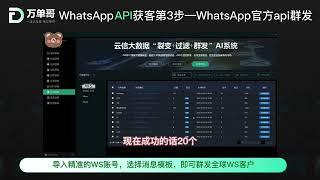 WhatsApp官方api群发不封号怎么操作