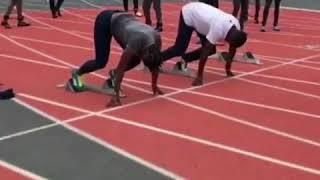 How Christian Coleman take a blocks start