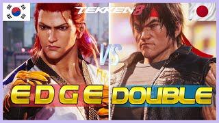 Tekken 8 ▰ Double (#1 Law) Vs Edge (Rank #1 Hwoarang) ▰ Ranked Matches