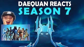 DAEQUAN REACTS TO SEASON 7 & DESTROYS IN FIRST GAME! | BATTLEPASS, NEW MAP, NEW SKINS, AIRPLANES!