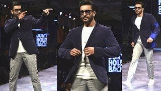 Ranveer Singh's Energetic Ramp Walk at AW’18 Collection Launch