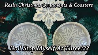 #641 Snowflake Ornament And Coaster Set ++++++