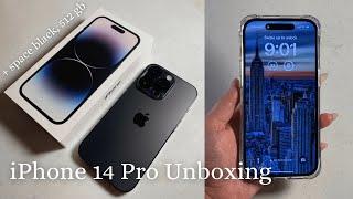 Space Black iPhone 14 Pro 512 GB Unboxing + Accessories + US Mobile eSim Installation