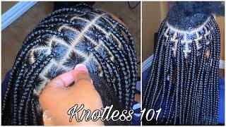How To Get The Perfect Knotless Braids | Took 4 HOURS | •BraidsByTyTi
