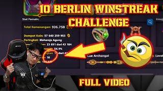 8 Ball Pool 10 WINSTREAK BERLIN NFL Ronggolawe 8BP  TRICKSHOT LEVEL 999