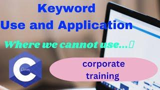 keyword in c | what is keyword | c language basics | coding dost