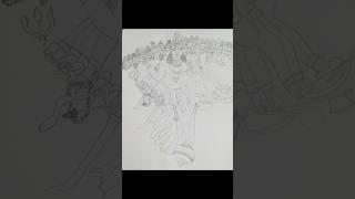 Bhagwan Vishnu Outline Drawing । part -1। #shorts #drawing #art #viral