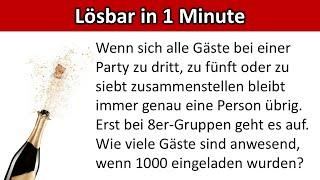 Wer kommt zur Matheparty?