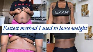 HOW I WENT FROM SIZE 16-10 WEIGHT LOSS JOURNEY|| FASTEST WAY TO BURN BELLY FAT.