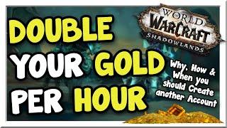 Turn 45k/Hr into 90k/Hr! Ultimate Guide to 2nd Accounts 9.1 | Shadowlands | WoW Gold Making Guide