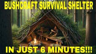 Crafting The Perfect Survival Shelter - Bushcraft Survival Shelter Build