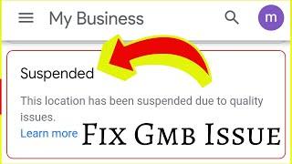 Google My Business Suspended| How To Fix GMB Suspension for Quality Issue