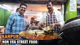 FASTEST Roti Maker of India I Kanpur Chamanganj Non Veg Street Food Walk l Ishtu,kabab,korma,Biryani