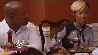 Melody Brings Up "Respectful Cheating" at Dinner | Love and Marriage: Huntsville | OWN