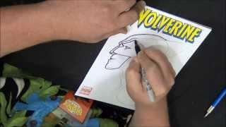 Adam Hughes drawing Wolverine Profile