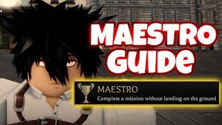 MAESTRO ACHIEVEMENT Guide (Don't touch the ground) AOT REVOLUTION