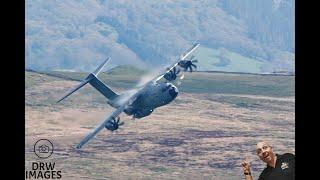 Watch The Raf A400 Atlas Soar At Low Levels In The Stunning Mach Loop!