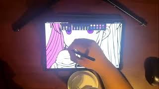 ASMR: Tablet Coloring and hand movements ( whispers, scratching sound, soft spoken)