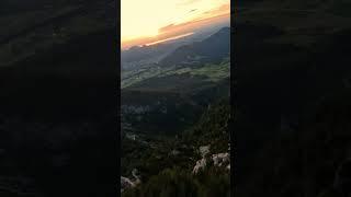 Sunset next to mountains#shorts #sunset #mountainsunset #droneshots #fpvmagazine #hig