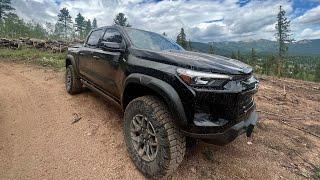 2023 Chevy Colorado ZR2 off roading at Slaughterhouse Gulch (Road)