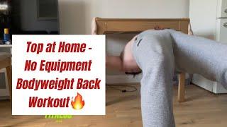 Top at Home Back Bodyweight Workout