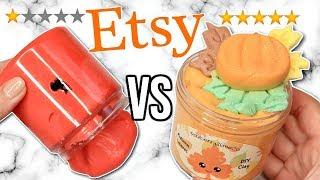 1 STAR vs 5 STAR Etsy Slime Shop Review!