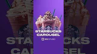 Starbucks carousel | Wix Studio #wixstudio #wixstudiotutorial #webdesign