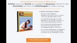 Massage hilft bei Schlaflosigkeit und Probleme beim Einschlafen.