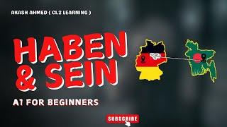 Haben Und Sein Verb In German. A1 For beginners . #germanlanguage #ausbildung #germanlanguage