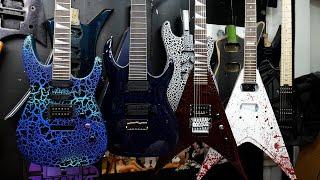 5 Guitars On Upcoming Trash to Thrash Episodes - Charvel Model 6 - Jackson King V - LTD V500 - RG7