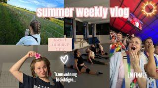 SOMMER WEEKLY VLOG: Traumwohnung besichtigen, Skin Care Routine, EM Finale in Berlin // Miss Aliana