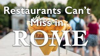 7 BEST RESTAURANTS YOU CANNOT MISS IN ROME