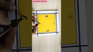 Clock making | Beautiful Paper clock | School clock model | #clock #model #youtubeshorts | #Shorts