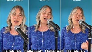 Hallelujah- learn to sing harmony- for Alto and Tenor voices