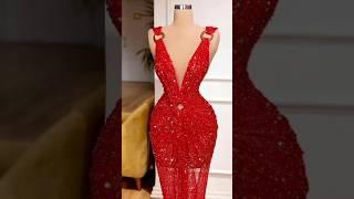 EVENING GOWNS, PROM DRESSES, PARTY DRESSES, RED #hautecouture #red #redgown #promdresses #fashion