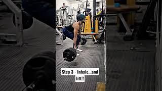 How to perform deadlift ..step by steps!  #shorts #deadlift #tutorial #gym #workout #body #fit