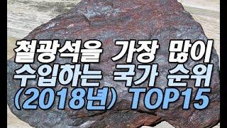 철광석을 가장 많이 수입하는 국가 순위 (2018년) TOP15