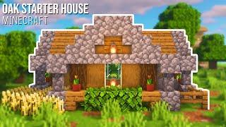 Minecraft : How to Build a Oak Starter House