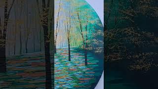 Amanda Horvath forest bathing paintings connecting with nature and woodlands @amandahorvathfineart