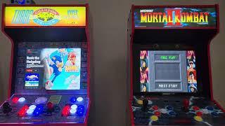 My Arcade 1up cabinets. ( 1 is moded by arcade mod up.)