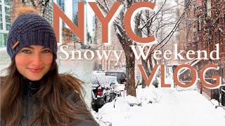 NYC VLOG: Snowy Weekend Day in the Life