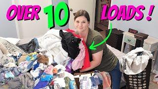 NEW ALL DAY LAUNDRY MOTIVATION FAMILY OF 4 WEEKLY LAUNDRY ROUTINE MOM LIFE | SAHM | GET IT ALL DONE