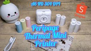 #PeriPage Mini #ThermalPrinter - A6 304dpi HD | #Paperang Alternative | Shopee Philippines