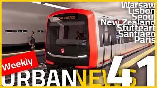 Warsaw tram extension | Cable-line in Paris | New metro trains in Lisbon | Urban News 41