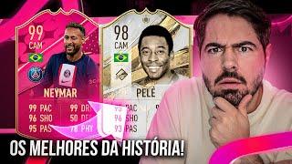 NEYMAR 99 E PELÉ 98 OS MELHORES BR DA HISTORIA JUNTOS! FUT DRAFT FIFA 23