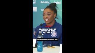 Simone Biles responds to critics of 2021 Olympics